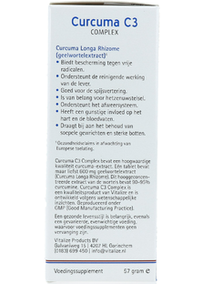 Vitalize Curcuma C3 Complex Tabletten Voordeelverpakking 2x60TB