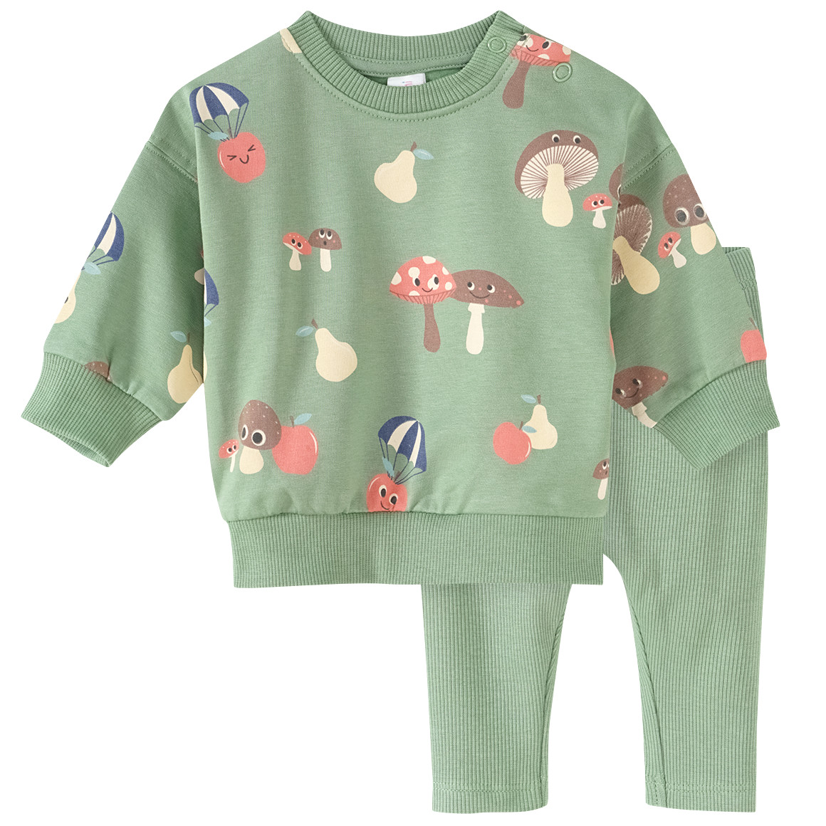 Topomini Newborn Sweatshirt und Leggings im Set grün