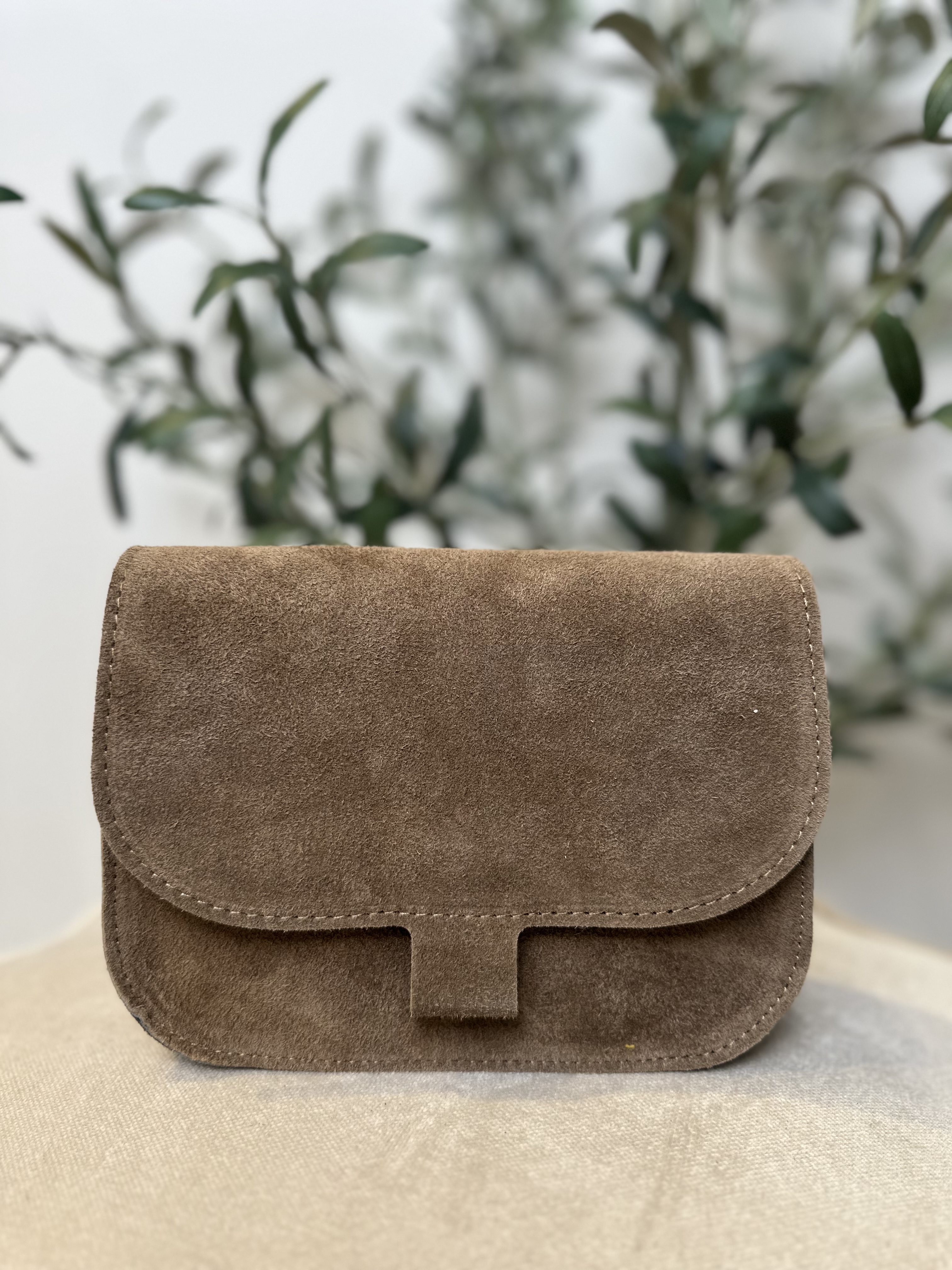 Flora Bag - Suede Taupe