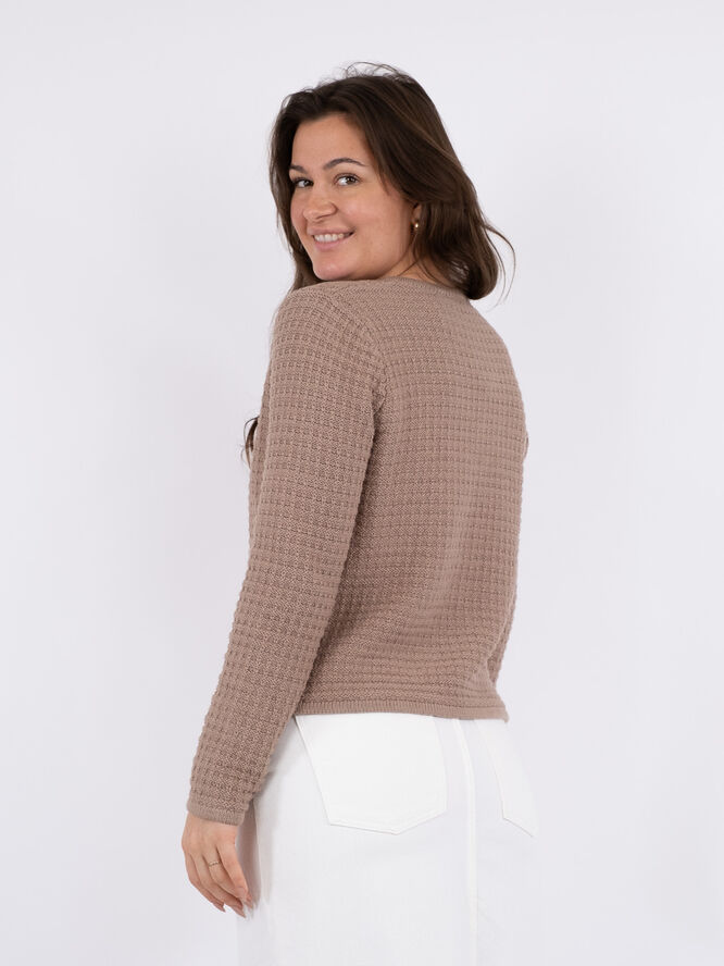 Neo Noir Limone Knit Jacket Taupe