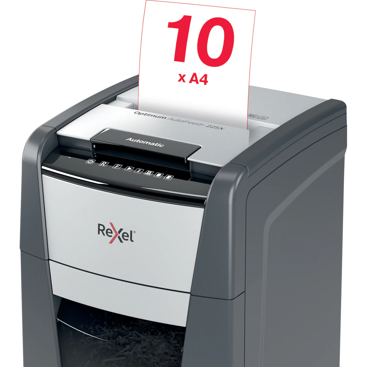 Rexel Optimum AutoFeed+ 225X makulator med krysskutting
