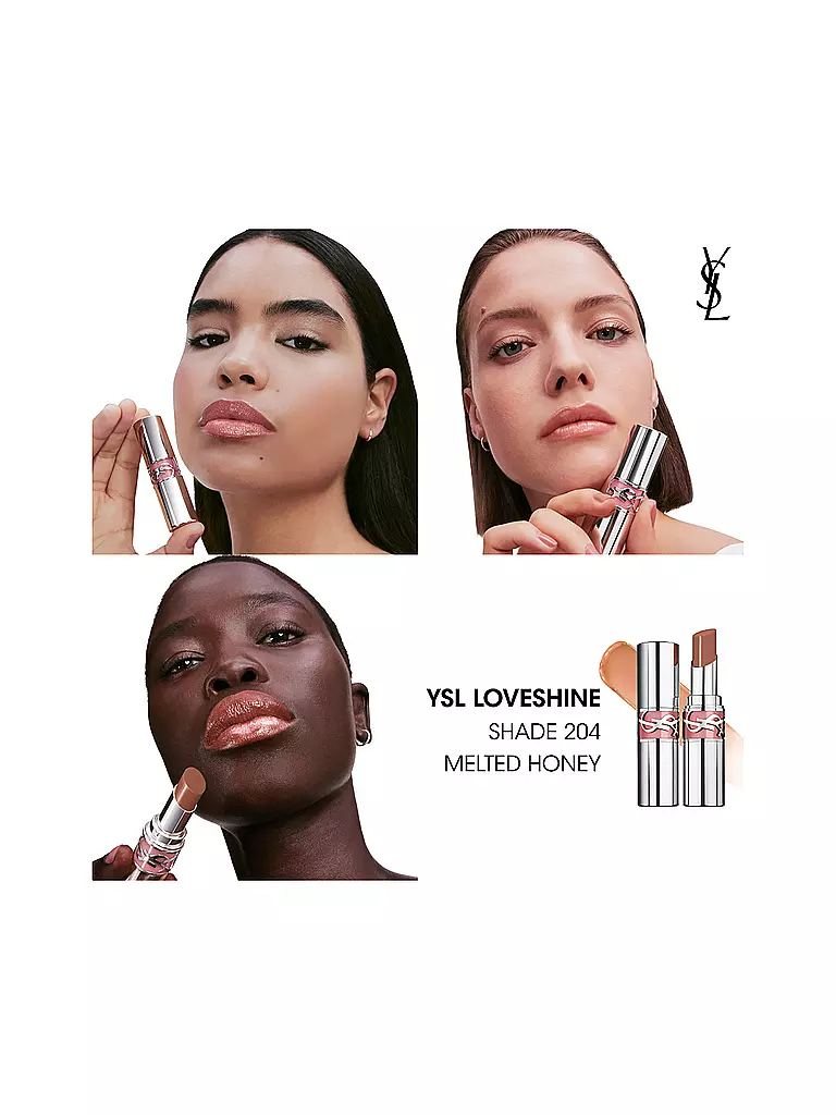 YVES SAINT LAURENT Loveshine Lippenstift (204 Melted Honey) rosa