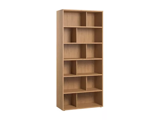 Bibliothèque design finition bois clair chêne L92 cm EPURE