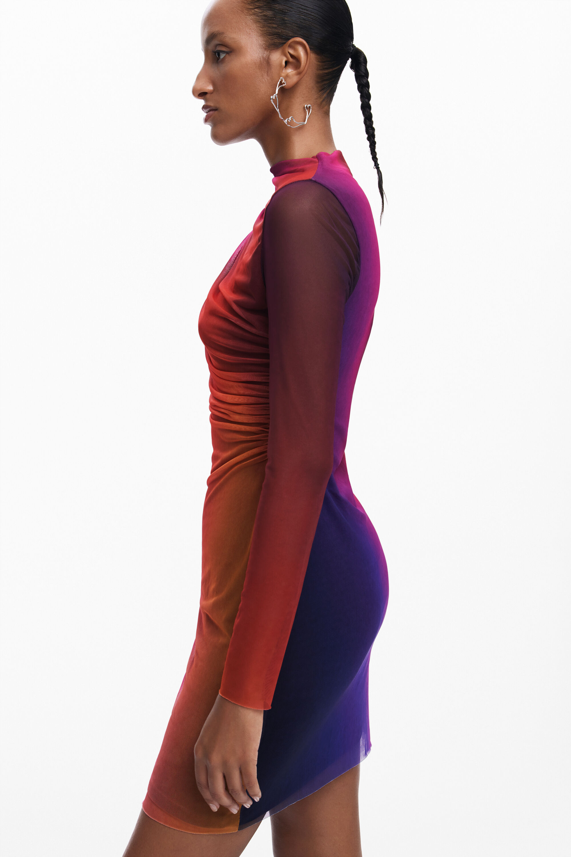 vestido curto degradê