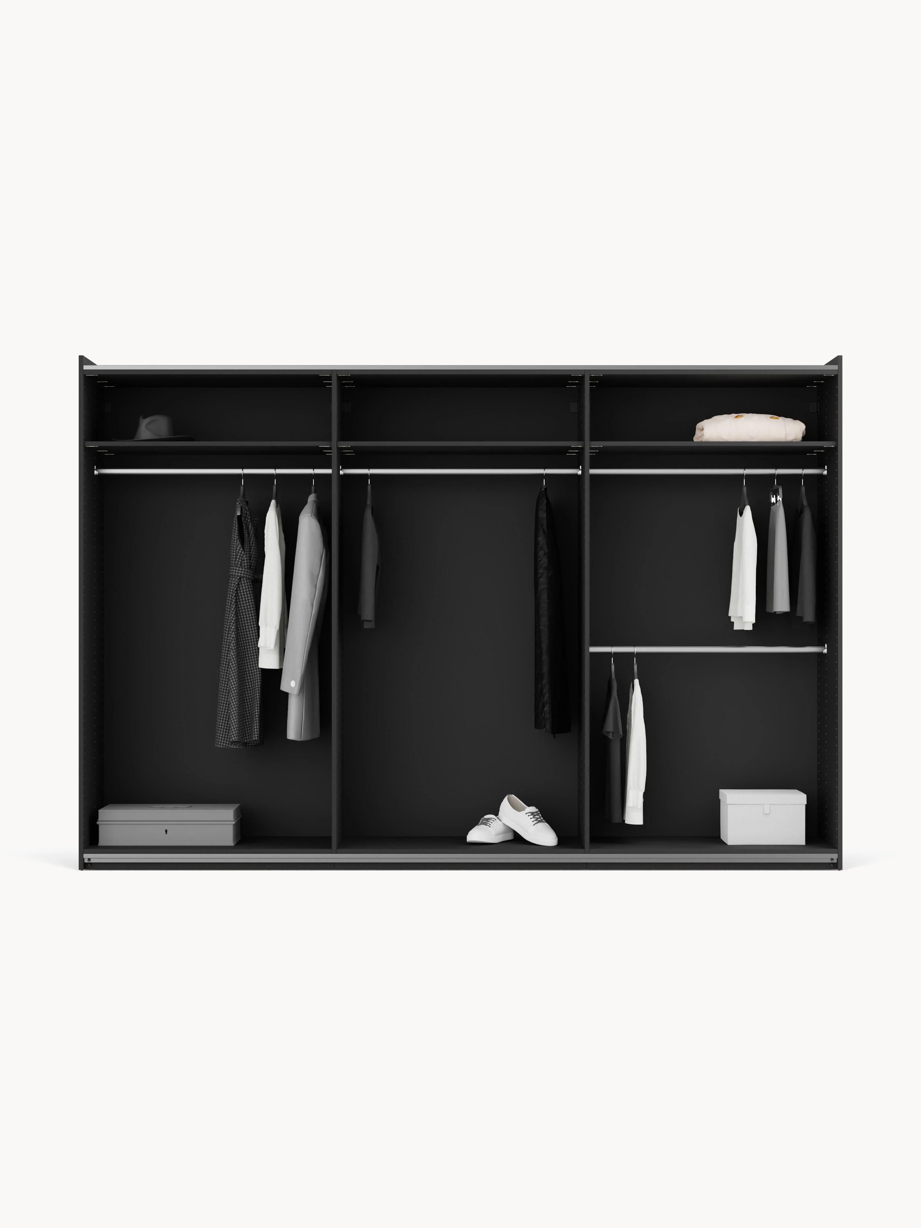 Modulaire schuifdeurkast Simone, 300 cm breed, diverse varianten
