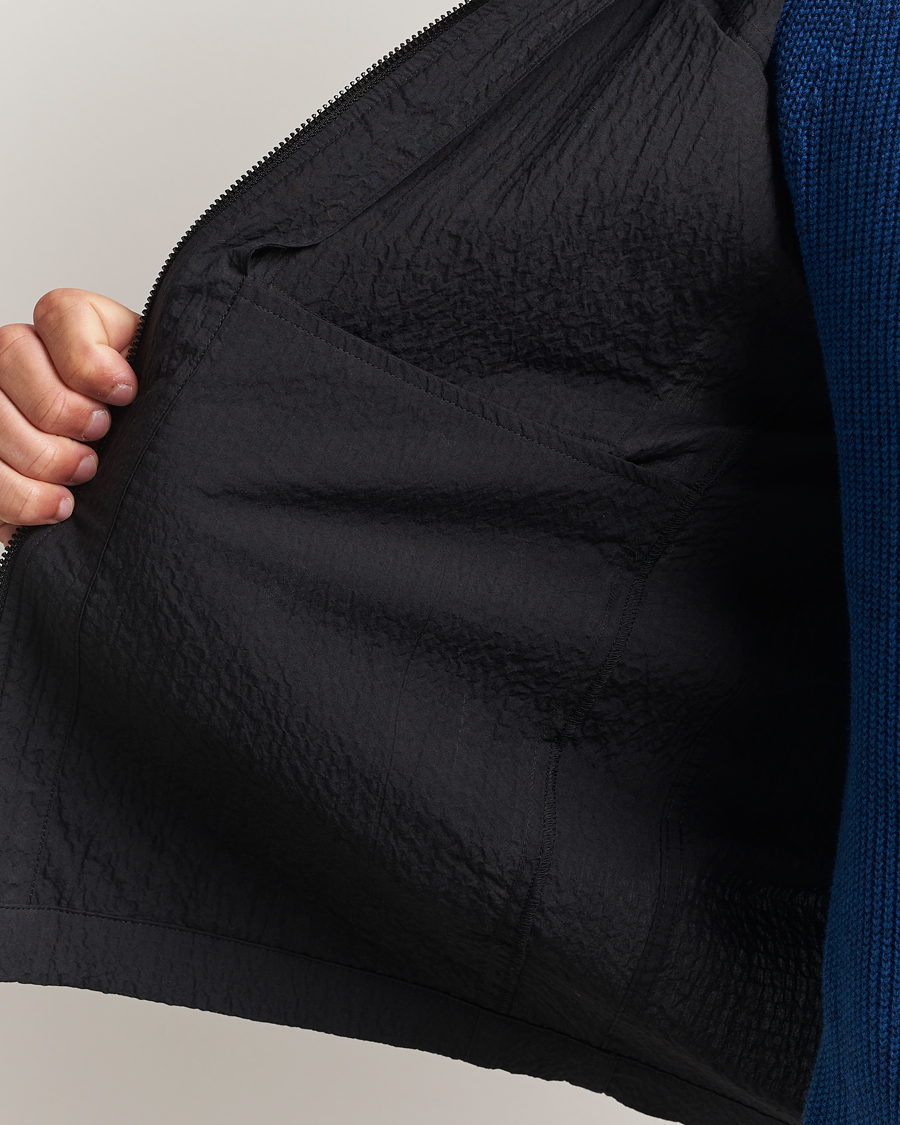NN07 Alban Seersucker Shirt Jacket Black