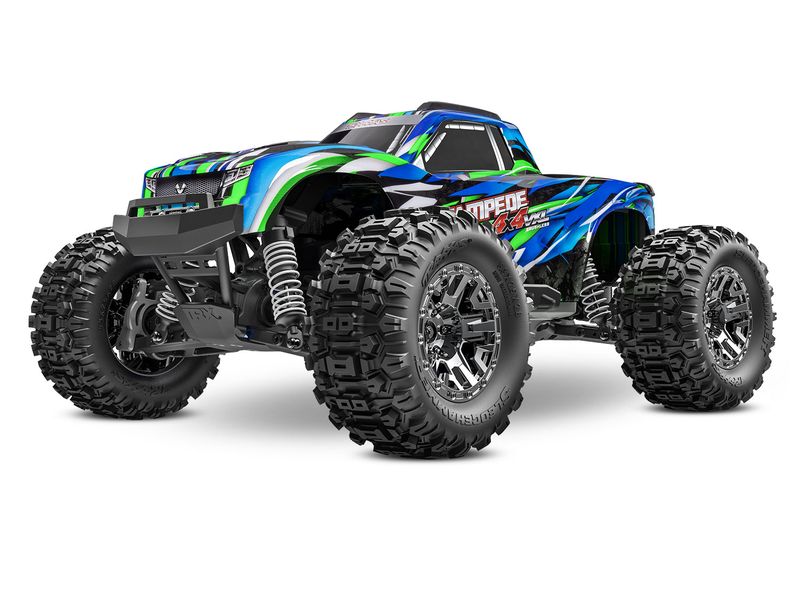 Traxxas Monster Truck Stampede 4x4 VXL Grün, ARTR, 1:10 Robuster 4WD Brushless Monstertruck