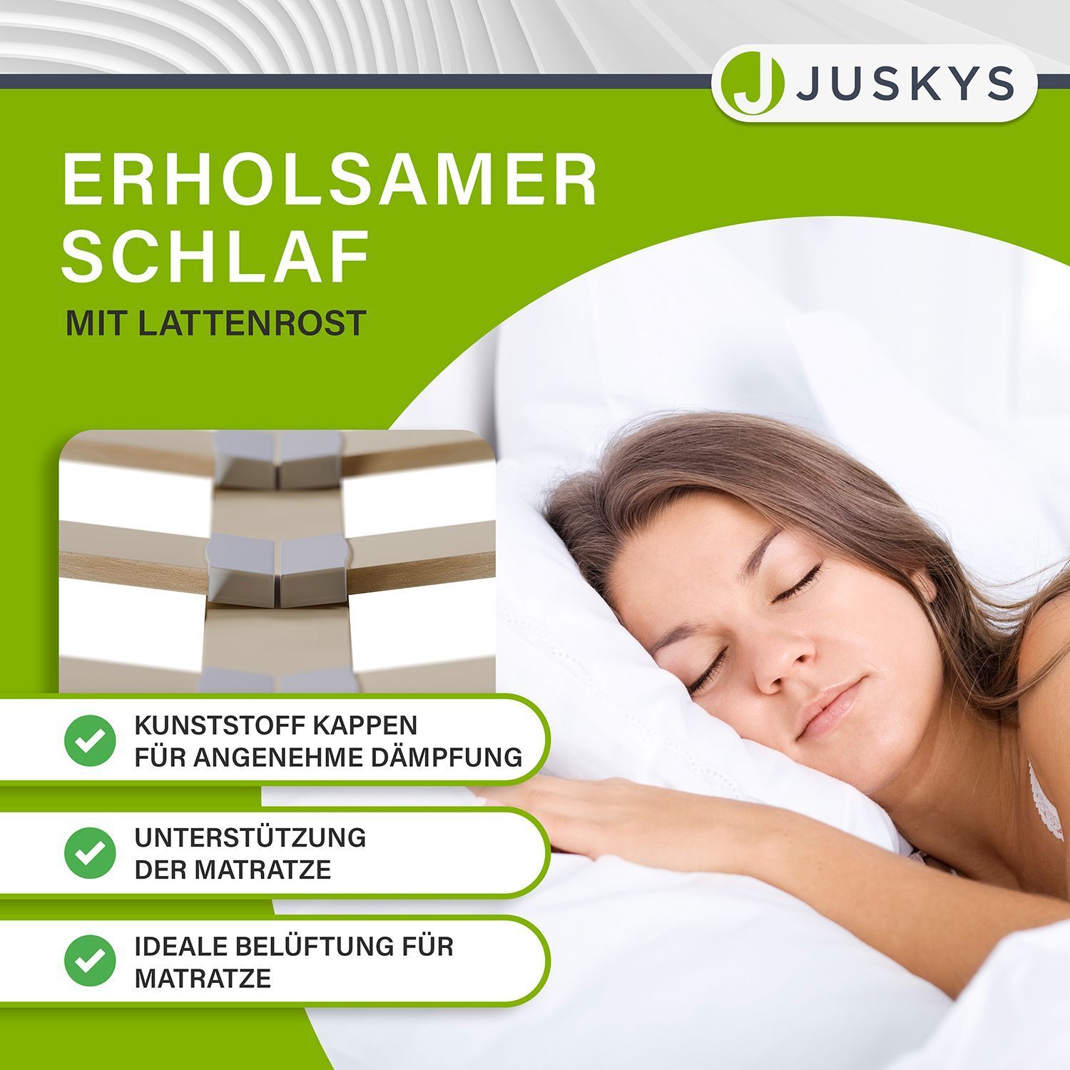 Juskys Polsterbett Verona grau | 120×200 cm | Bettgestell LED-Beleuchtung, Lattenrost & Matratze