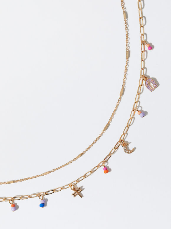 Pulseira/Tornozeleira com Berloques - Multicolorida