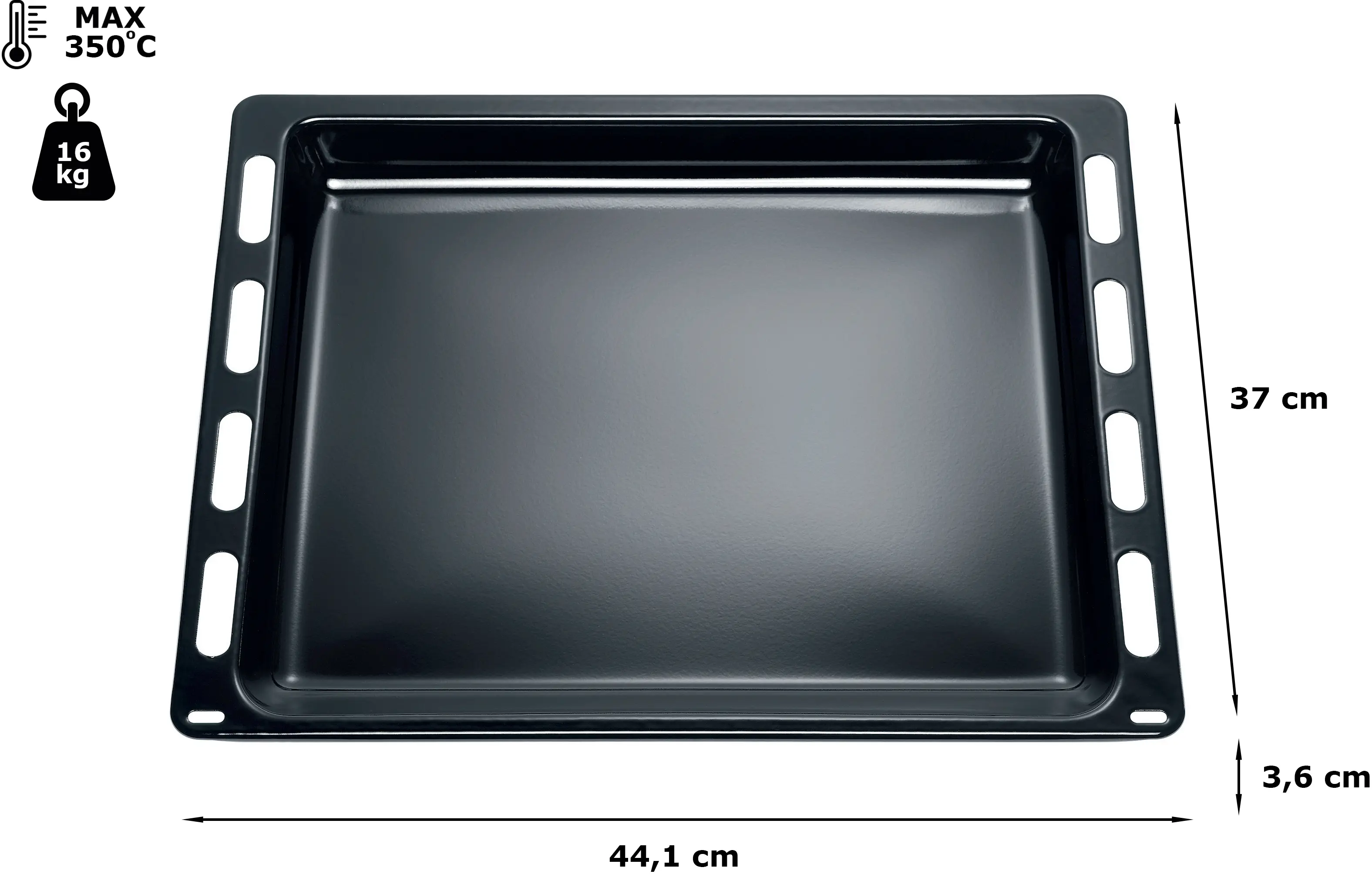 Multifunctionele geëmailleerde braadslede 00664049 • HEZ432000