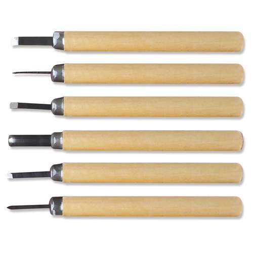 I LOVE ART Linolschnitt Werkzeuge 6er-Set