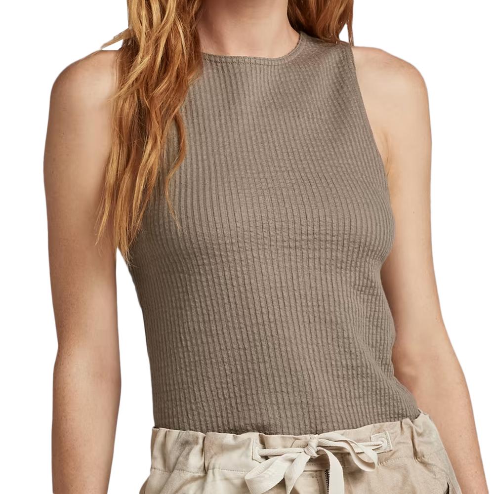 Débardeur Marron Femme G-Star Raw D23093