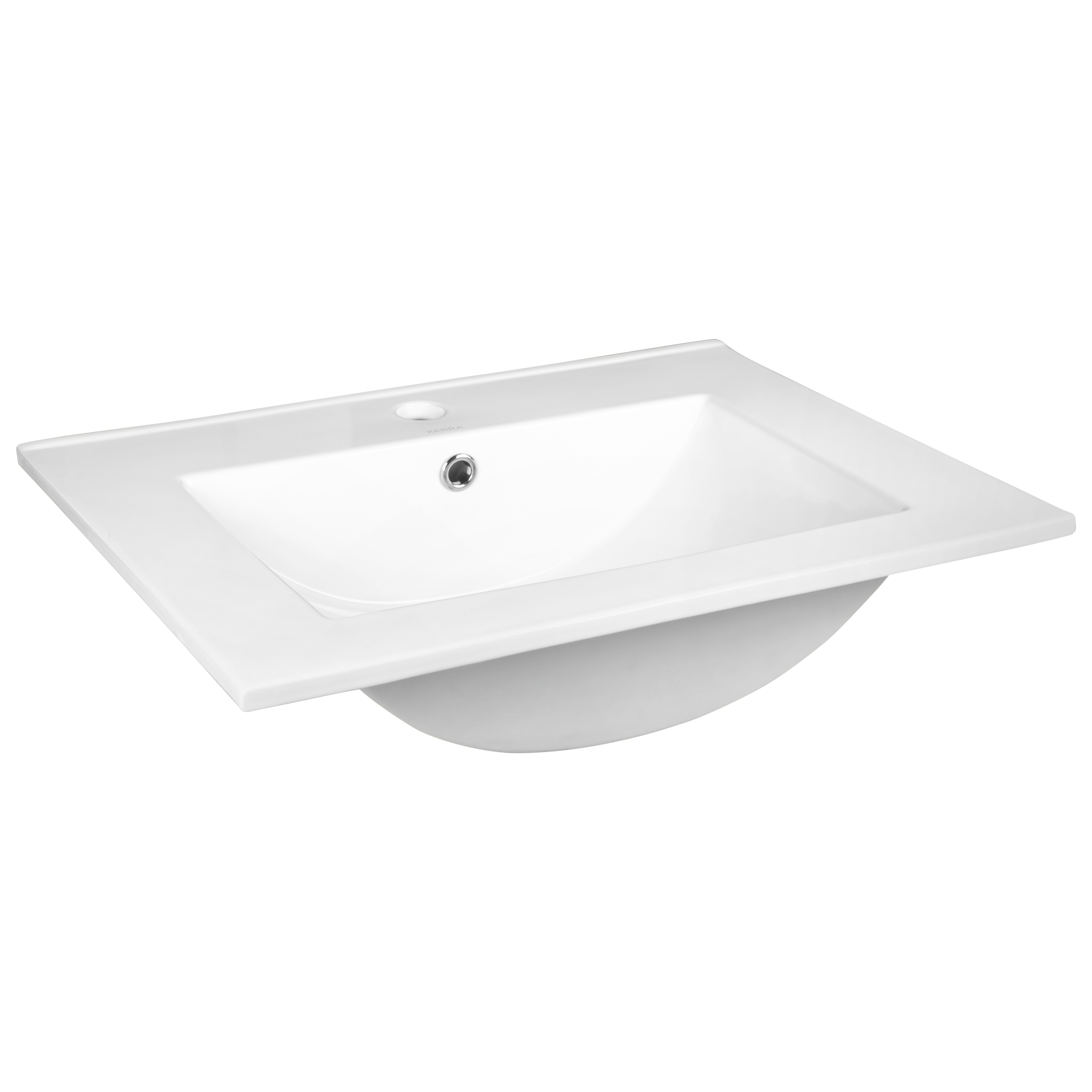 Kerra Calpe inbouw wastafel 61x46,5cm wit