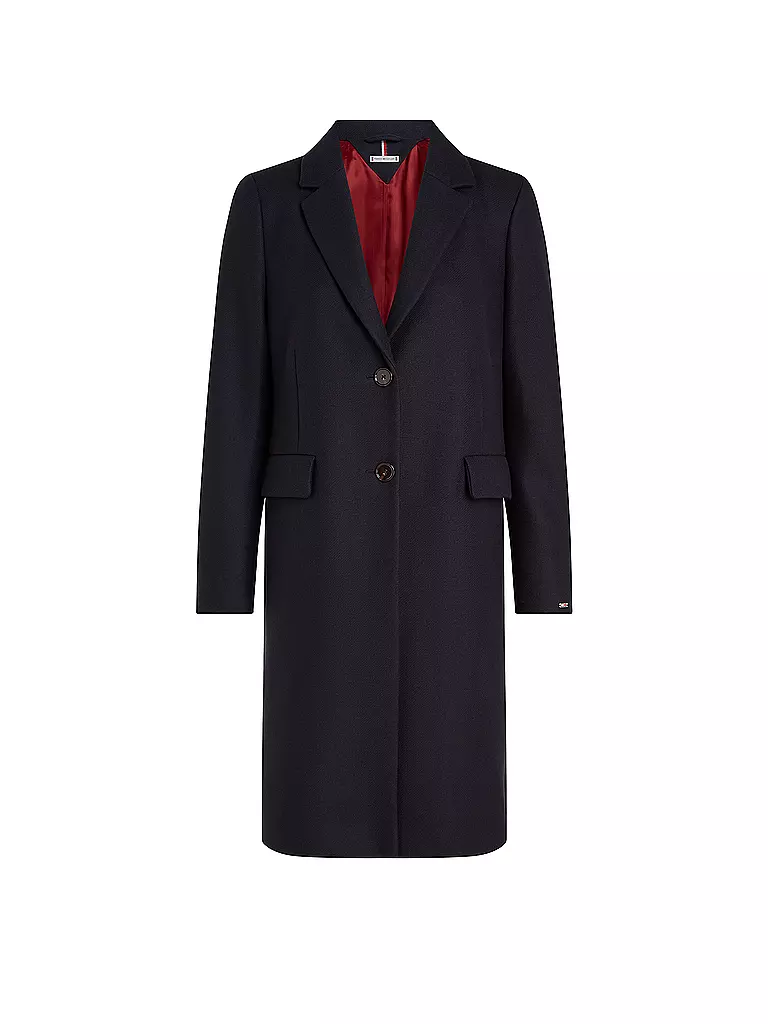 TOMMY HILFIGER Wollmantel dunkelblau