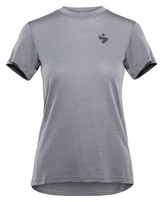 Maillot Manches Courtes Femme Sweet Protection Hunter Merino Gris Clair