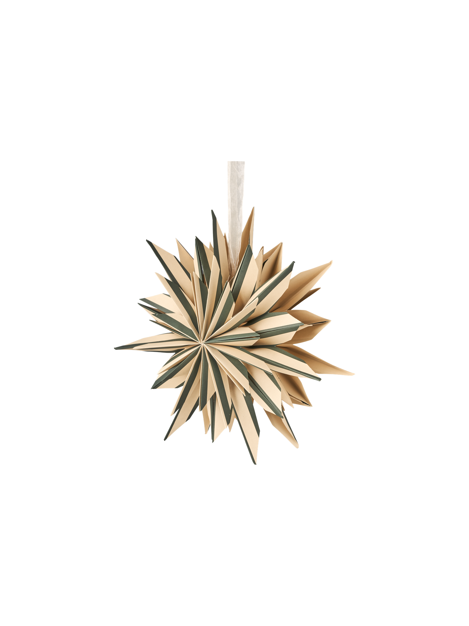 Stjerne til ophæng Ø30 cm | Papir. Ø30 cm. | Thyme Green