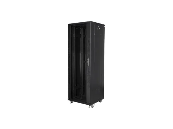 Lanberg - Rack kabinet - gulvstående - sort, RAL 9004 - 37U - 19