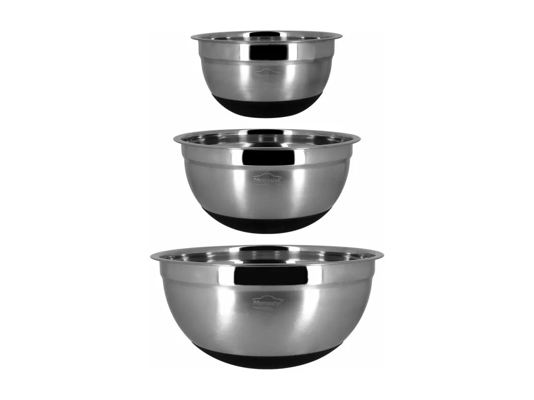 Menastyl - Bol A Melanger En Acier Inoxydable 18cm 1.3l Anti Derapant