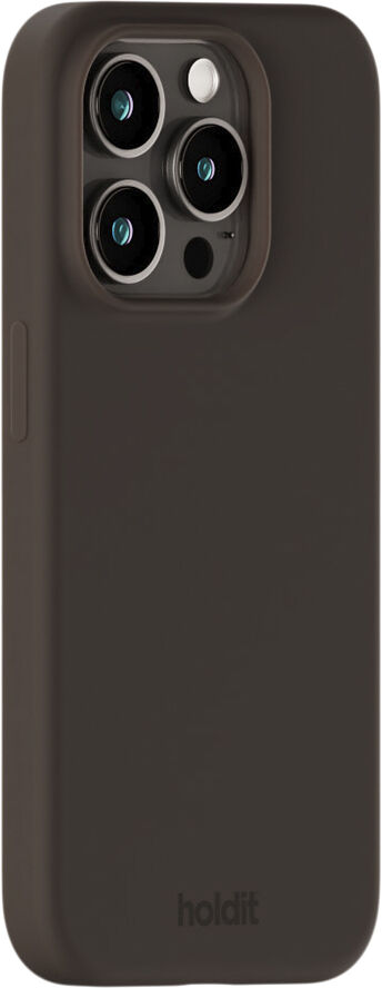 HoldIt Silicone Case iPhone 15 Pro Mørkebrun