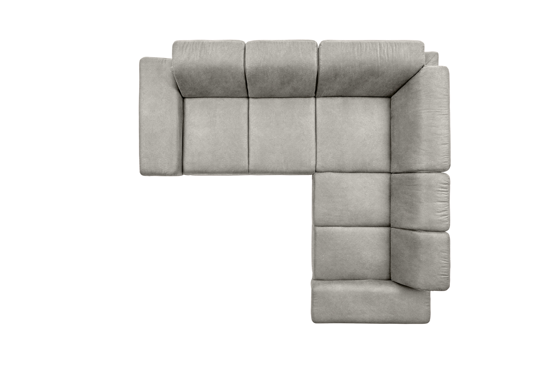 polsterpower Boxspringsofa - Saddle alu - Basismodell - rechts