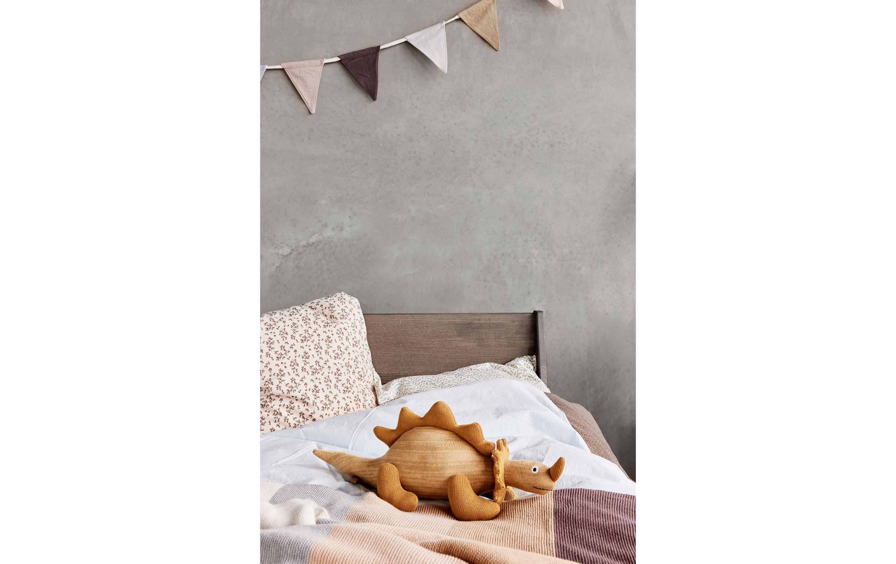 Girlande Moni Muslin 2.4 m, Beige/BraunStoffgirlande