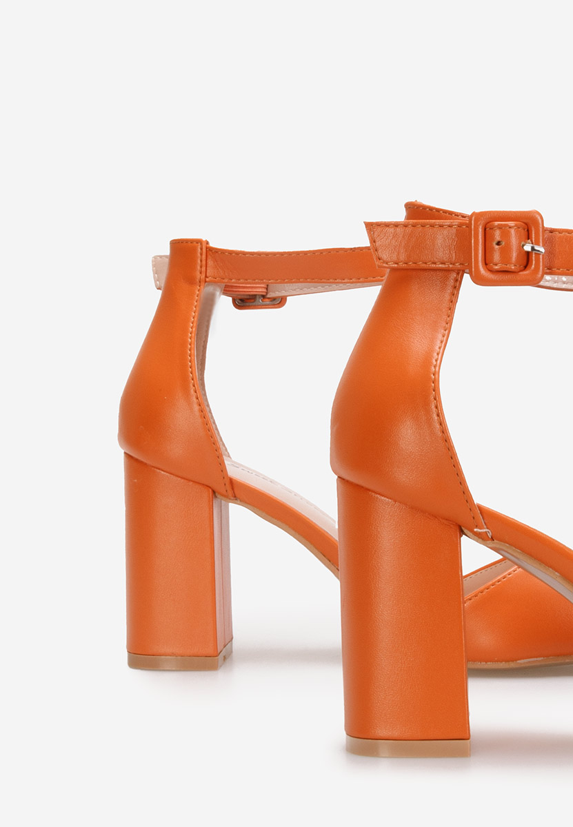 Chaussures à talon épais orange Daphne