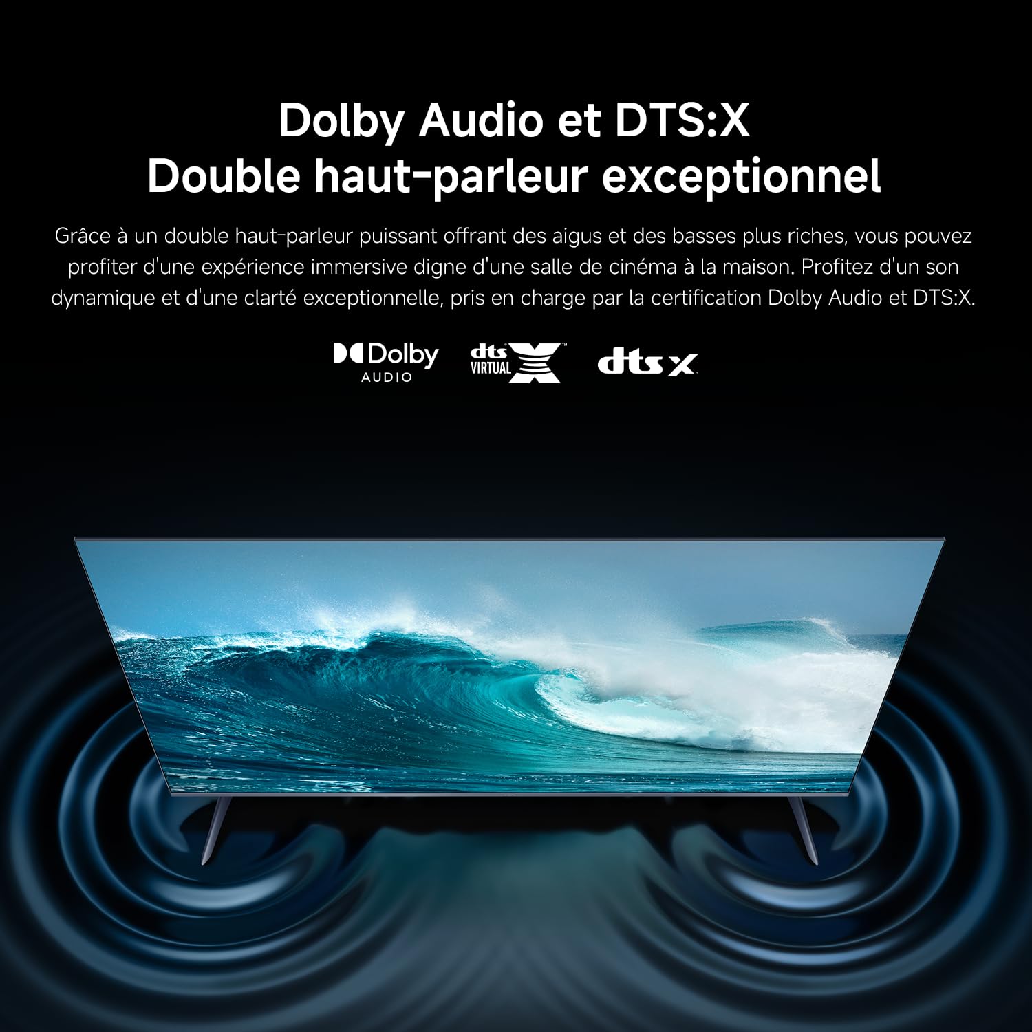 XIAOMI TV F Pro 65, 165 cm (65 Pouces), 4K UHD QLED, Smart TV, Fire TV, Contrôle Vocal Alexa, HDR10+, Mode Game Boost 120Hz, MEMC, 2Go+32Go, Compatibl