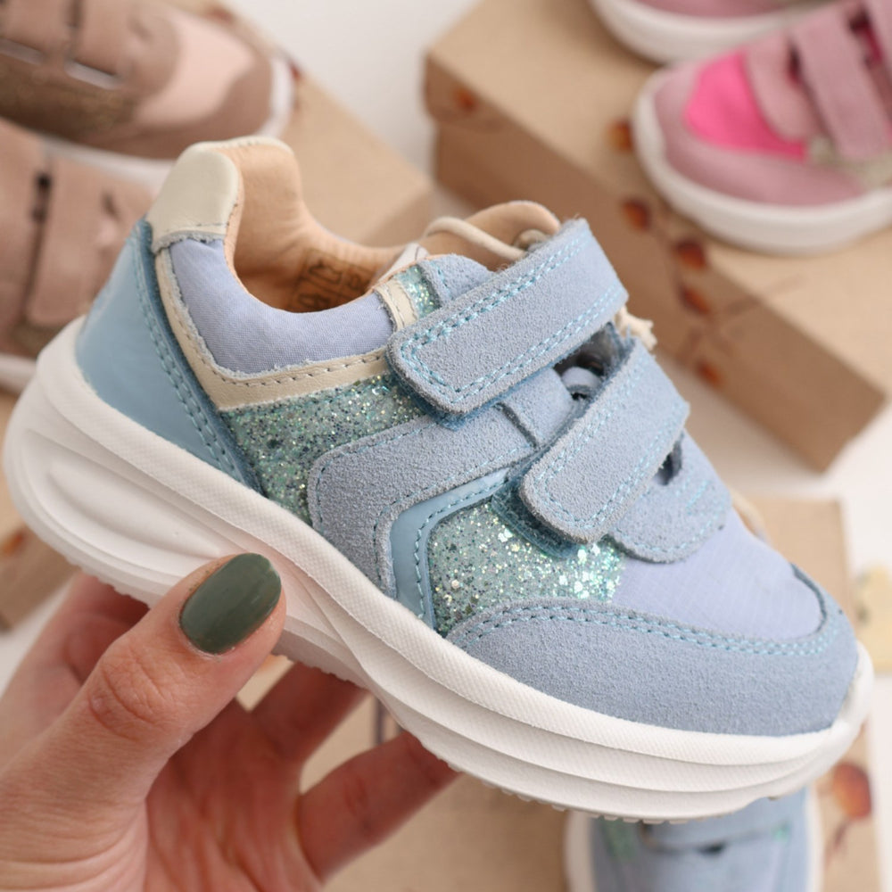 Køb Bisgaard Sky Glitter Yuki Glitter Velcro Sko