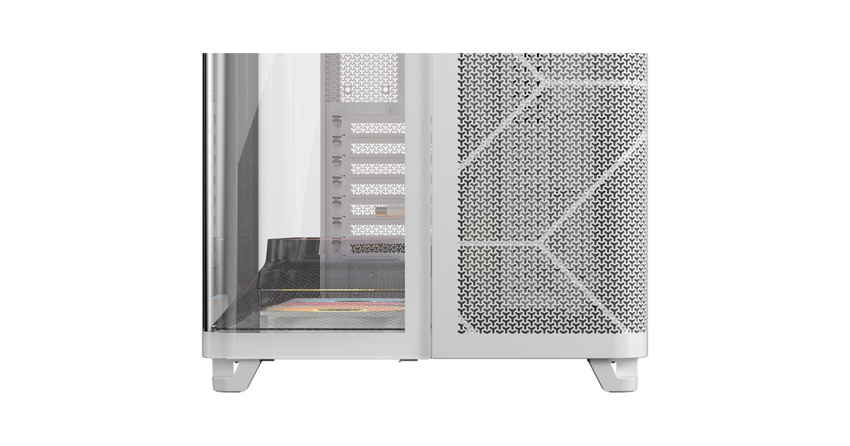 CorsairAIR 5400 RS-R ARGB  midi tower behuizing  (Wit | 3x USB-C | RGB | Tempered Glass)
