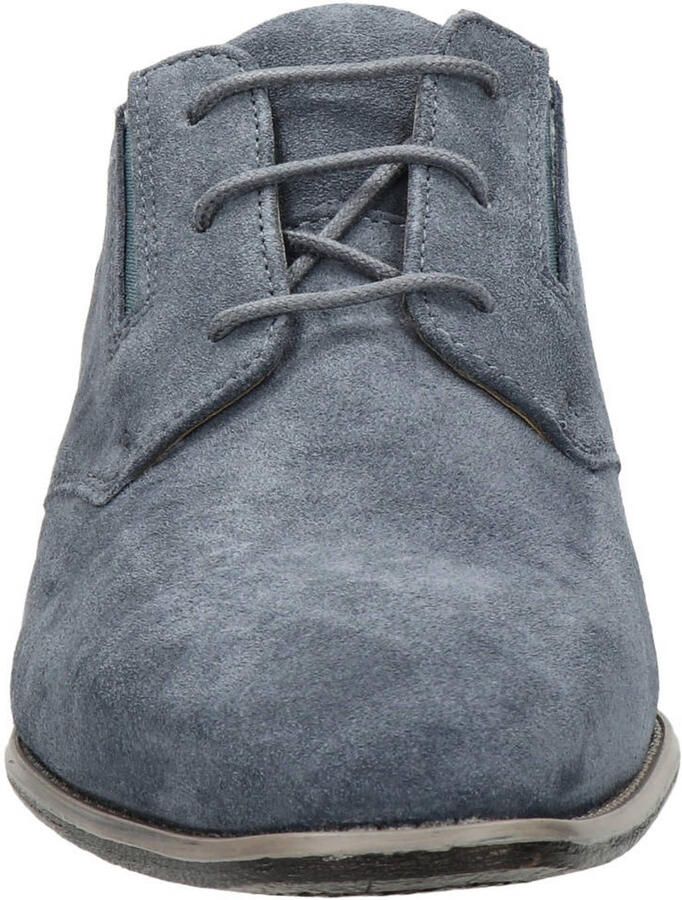 Bugatti Arno suède veterschoenen blauw