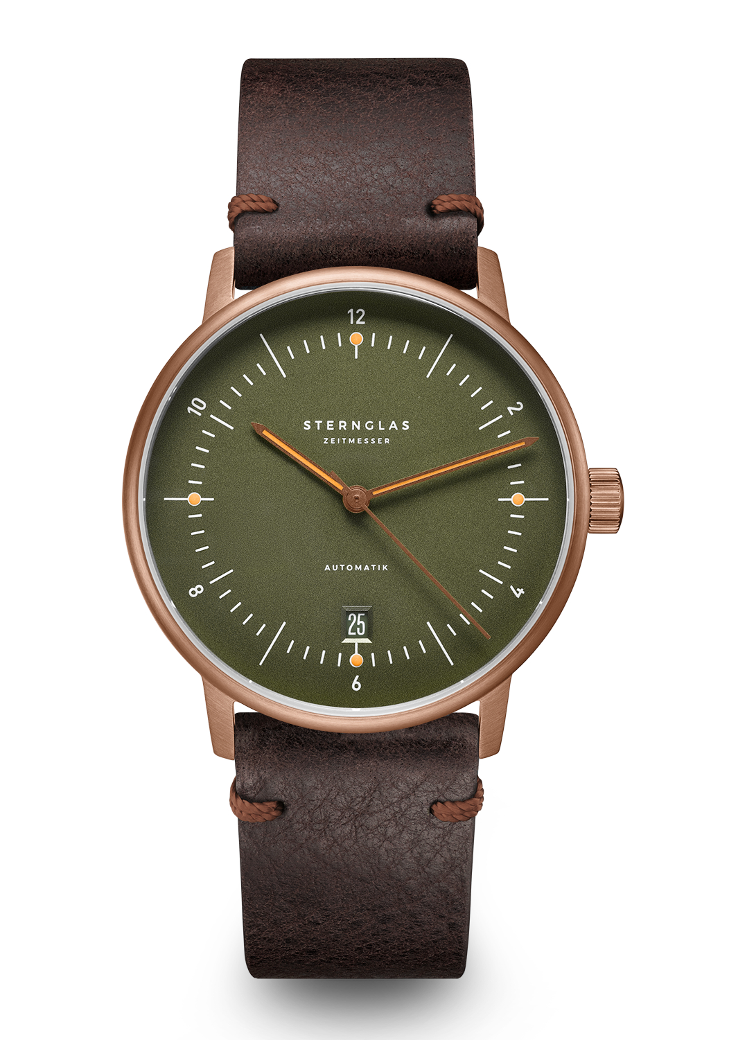 Sternglas Naos Automatik Bronze 38mm Leder S02-NA35-VI17