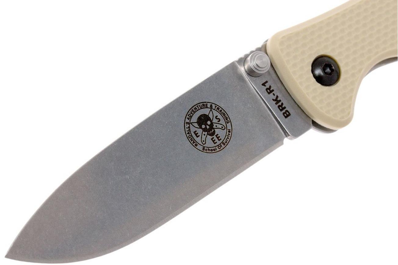 ESEE Knives Zancudo AUS8 Desert Tan-Stonewashed, BRKR1DT zakmes