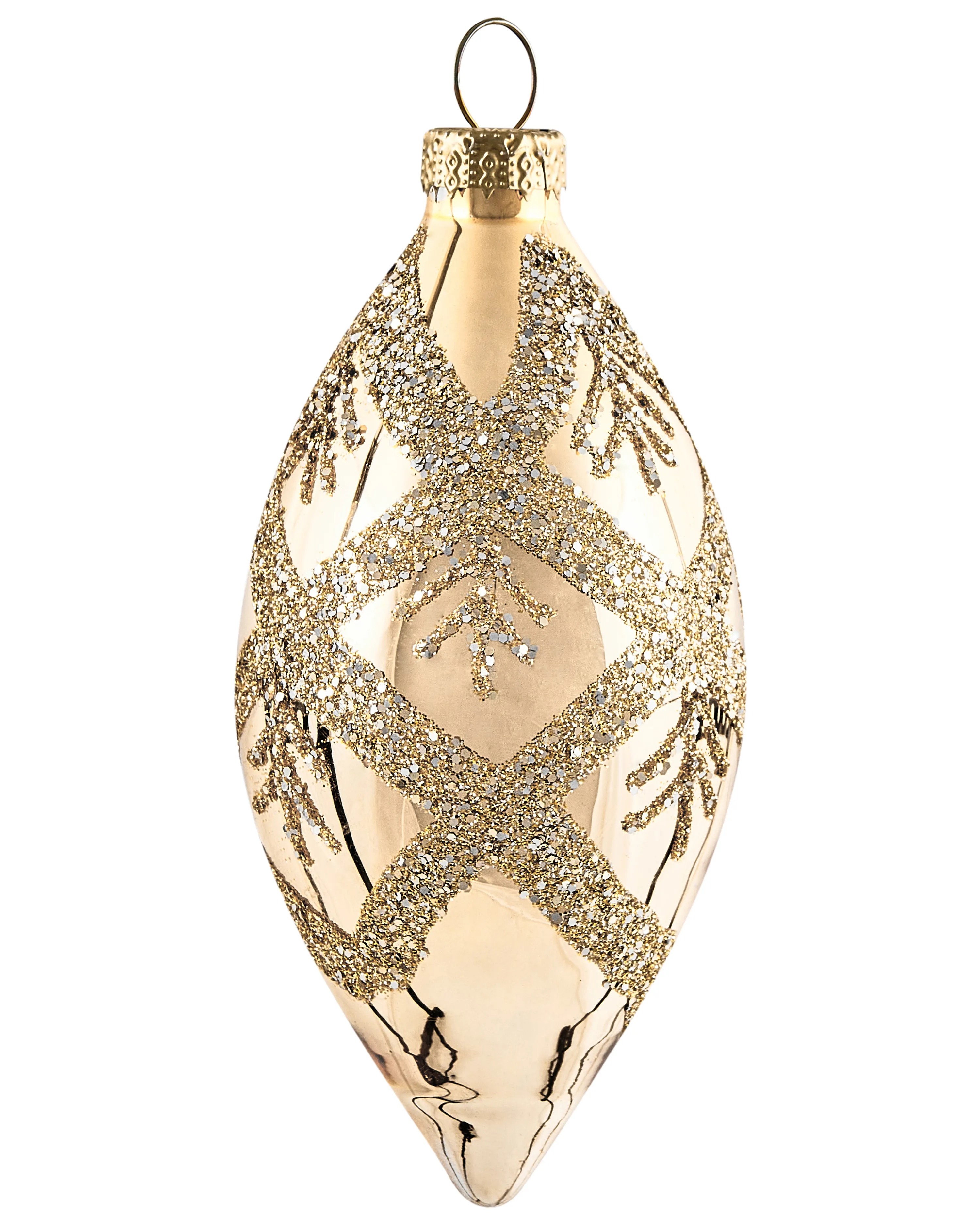 Set van 70 kerstballen FLICKER Glas Goud
