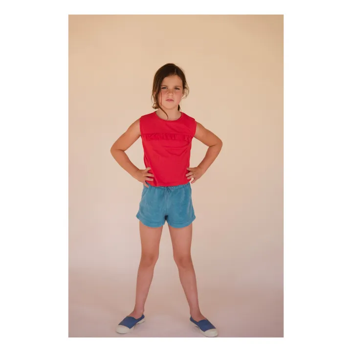 Longlivethequeen Top Volants | Rouge