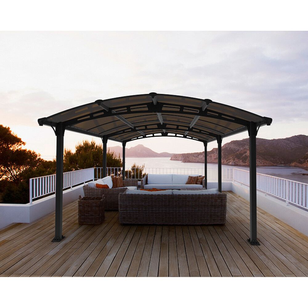 PAVILJONG CANOPIA TUSCON HARDTOP 5000 3,6X5M BRONSE/GRÅ
