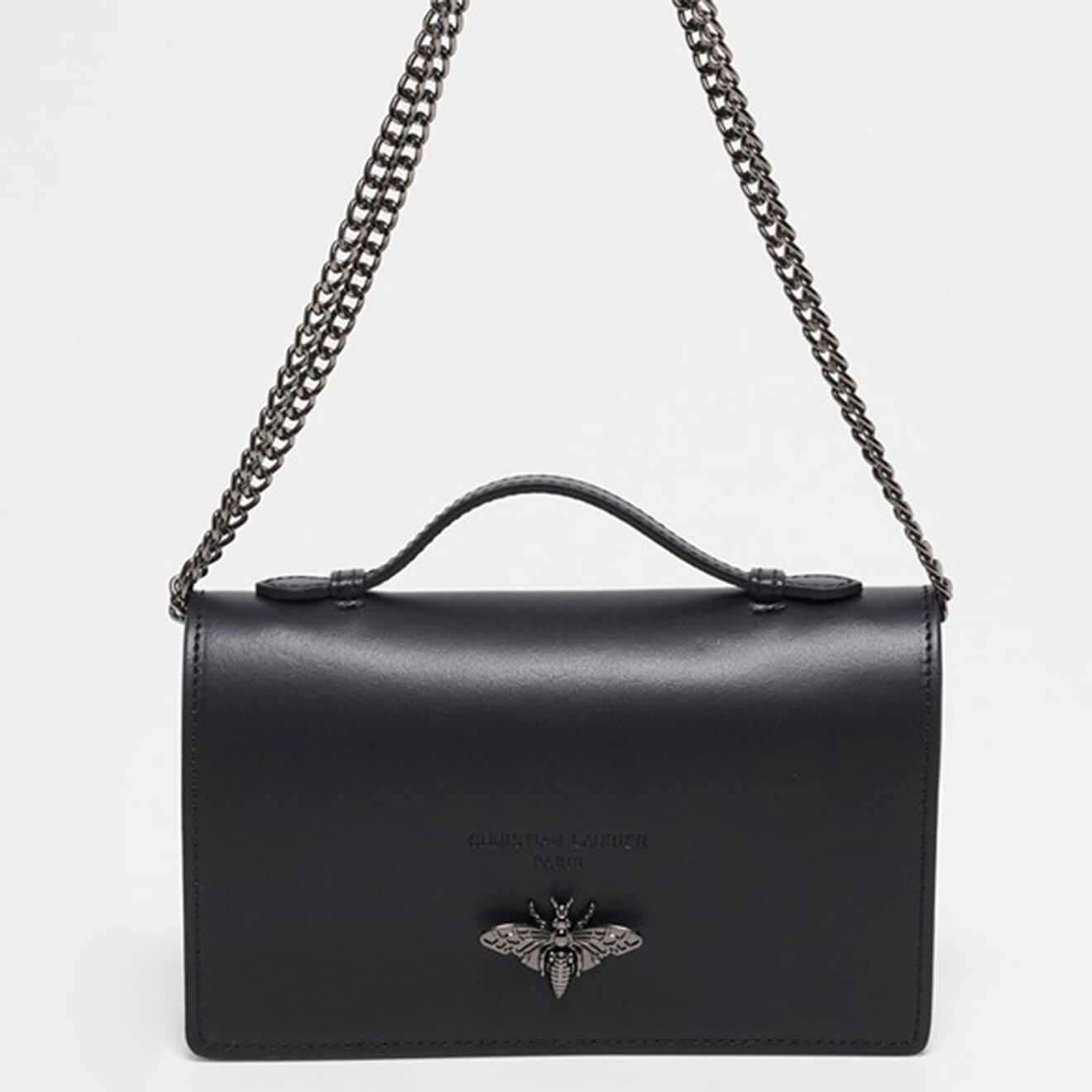Christian Laurier Sac bandoulière en Cuir Stacy noir - 22x12x4 cm