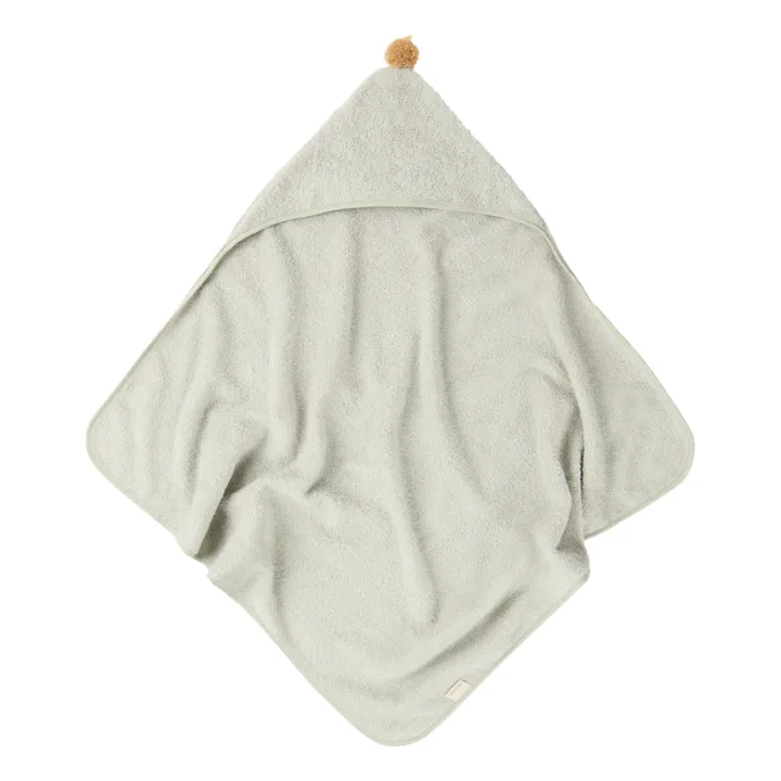 Nobodinoz Cape de bain So Cute en coton bio | Sauge
