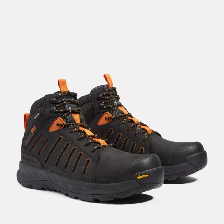 Bota de trabalho Trailwind Comp-Toe para homens, na cor preta.