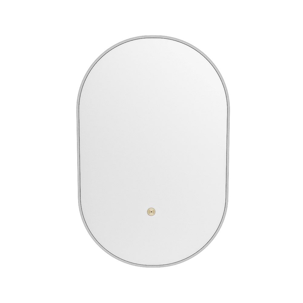 Mondiaz Glow ovale spiegel 45x90cm met verlichting plata