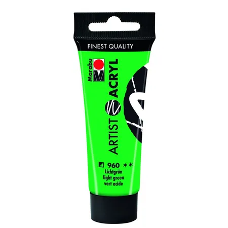 Marabu Artist Acryl, Phthalogrün hell 964, 22 ml