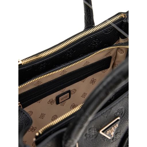 Guess Cresidia Society Satchel, Black