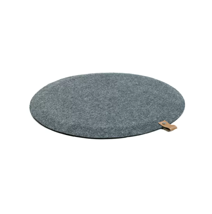 JobOut Ståmåtte Design rund mørk grå - 1 stk
