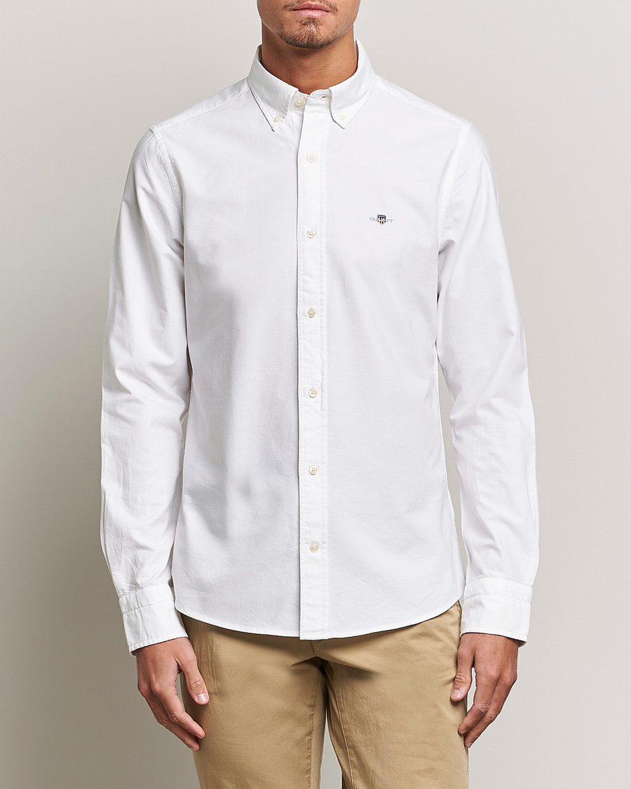 GANT Slim Fit Oxford Shirt White