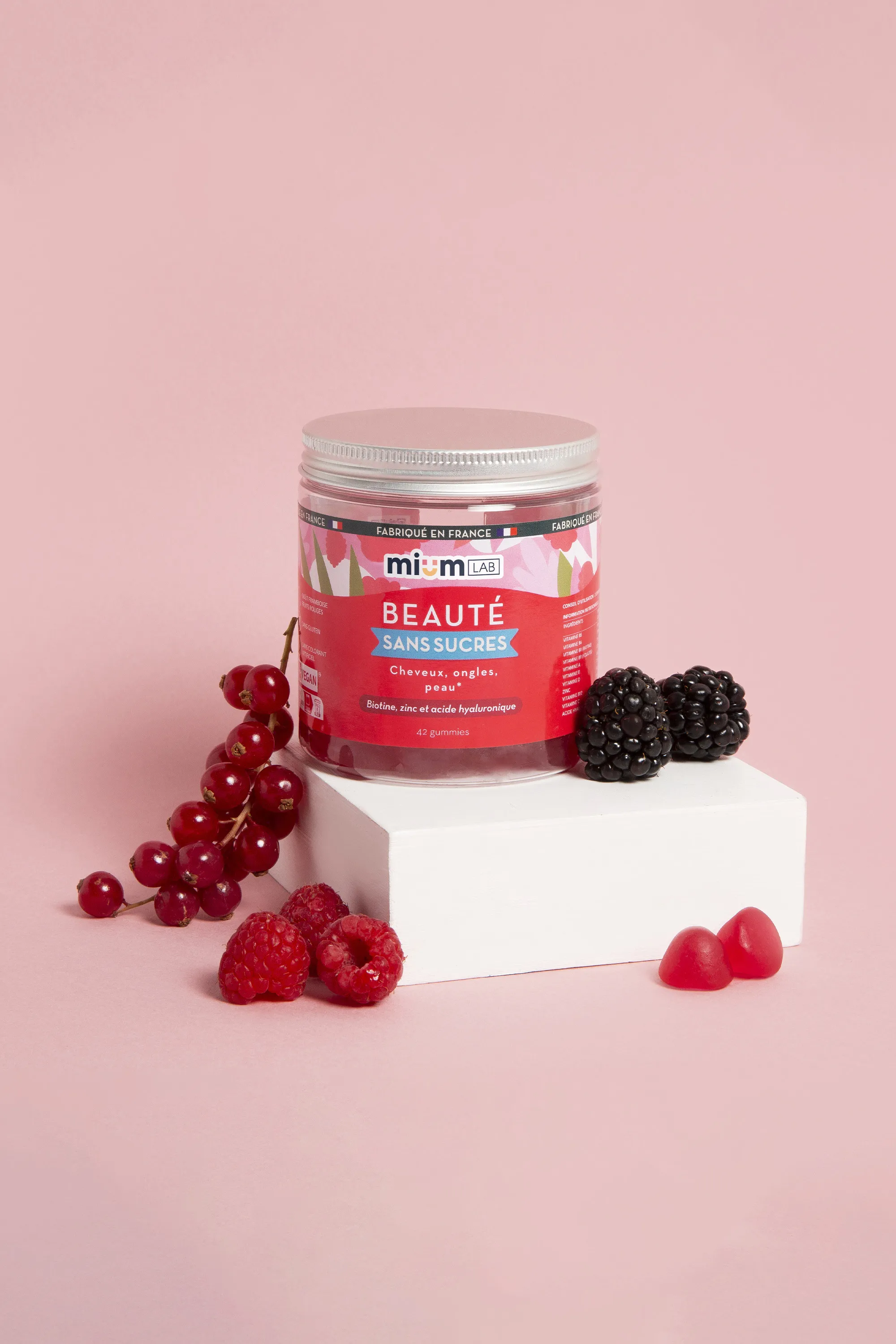 Mium Lab ex Les Miraculeux Compléments alimentaires gummies Beauté sans sucres-100 g