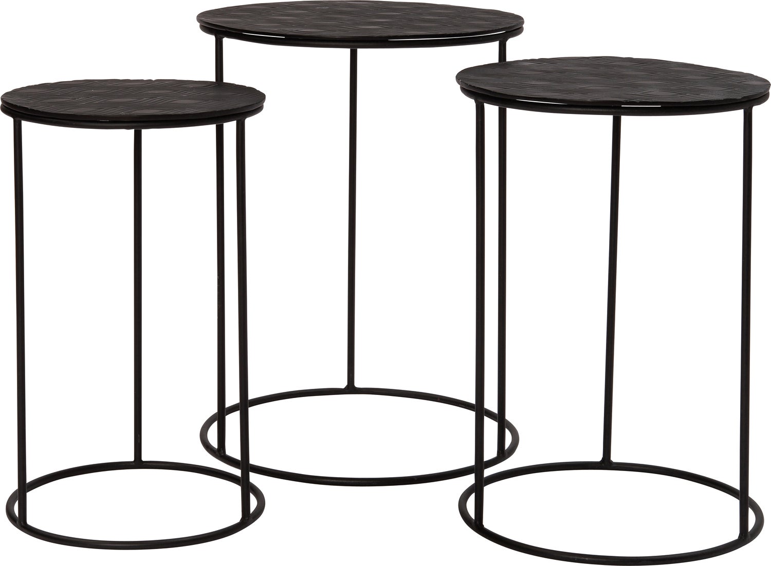 Intratuin bijzettafel Milou zwart D 35 H 50 cm