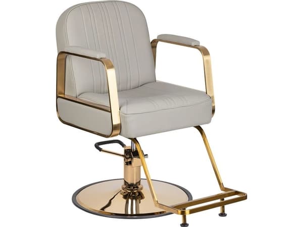 Activeshop Gabbiano Acri frisørstol gull - beige