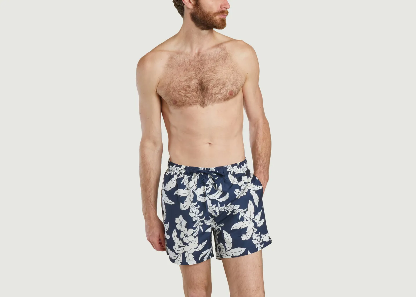 Short De Bain à Motif Palm Lei Gant