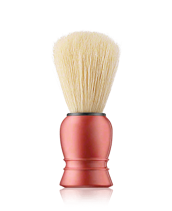 Acca Kappa Men's Grooming Shaving Brush - Plastic Handle - Natural Bristles Red 1-Stück
