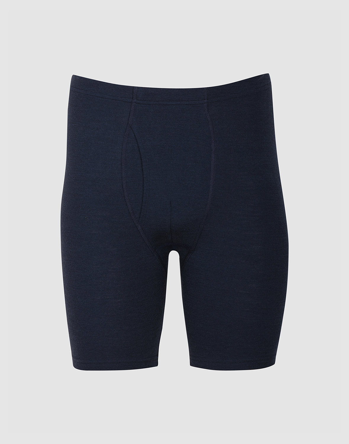 Lange boxershort van merinowol met gulp voor heren