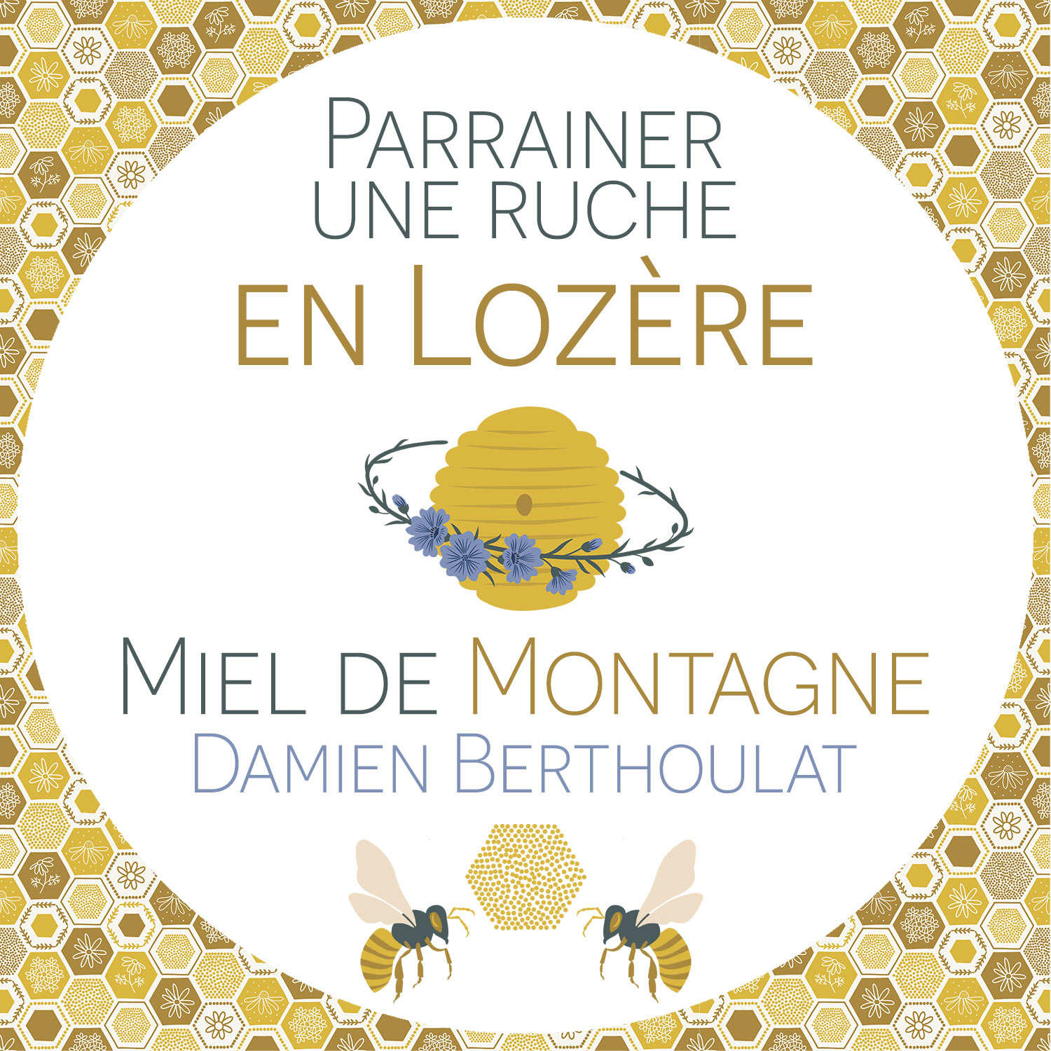 Parrainer une ruche de Lozère : Miel de montagne - Récolte 2024